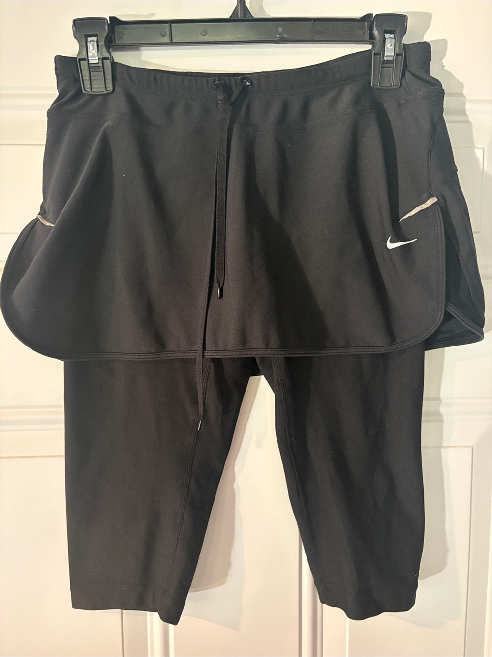 Nike Black Athletic Skort Capri Leggings